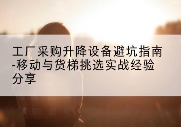 林周移动式升降机怎么选-工厂采购升降设备避坑指南-移动与货梯挑选实战经验分享